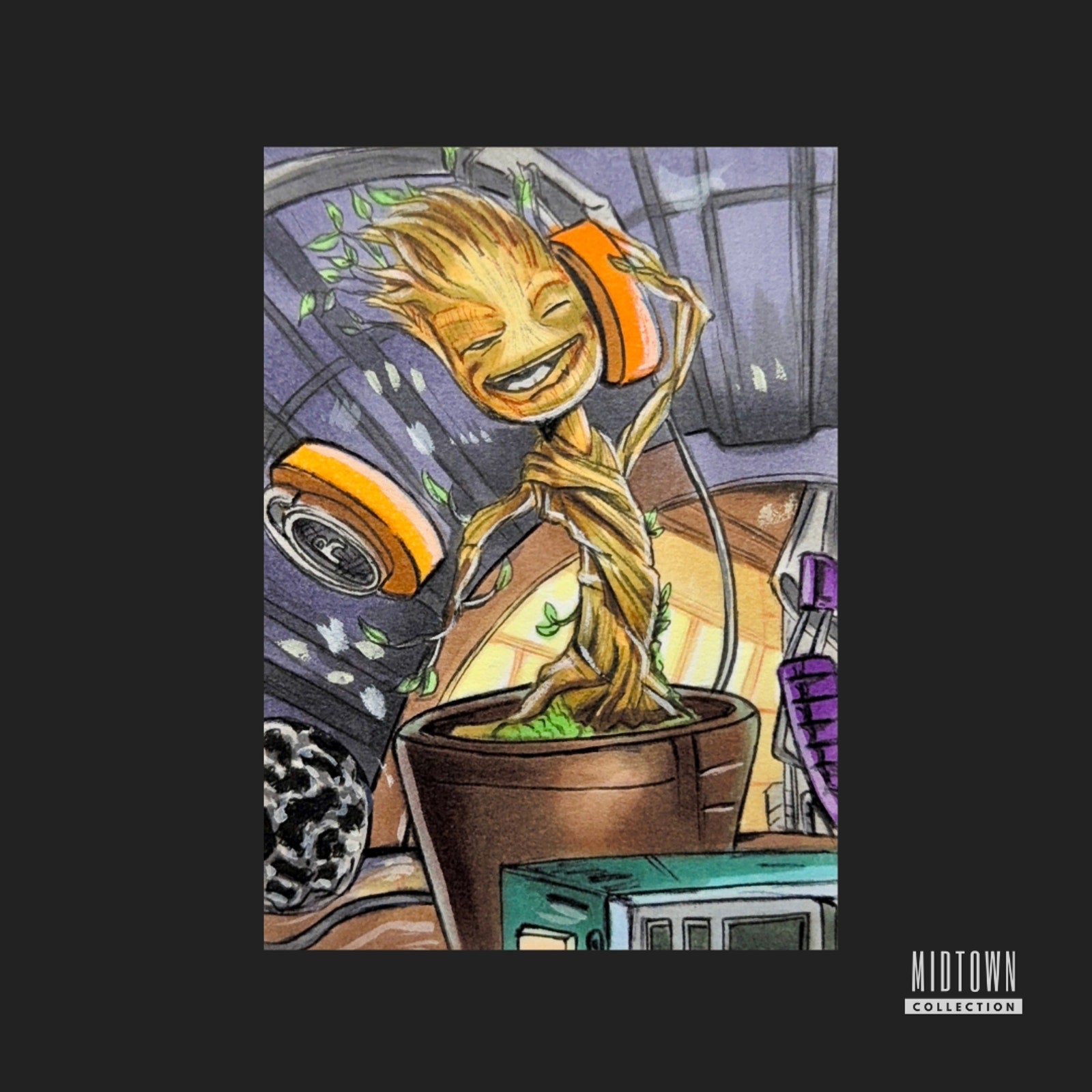 Groot - Marvel - 1/1 Original Artist Sketch Card (Signed)