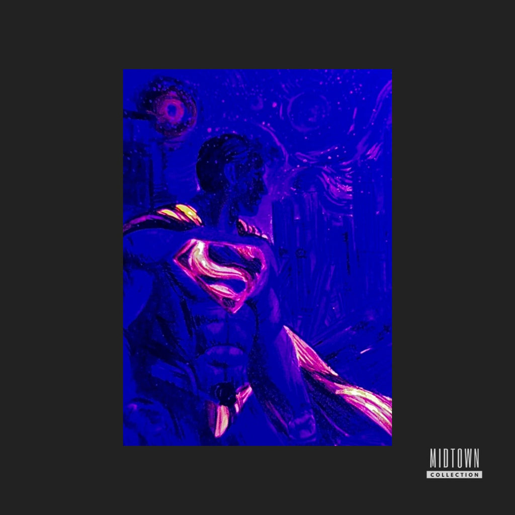 Superman (Starry Night) - DC - 1/1 Original Artist Sketch Card (Signed)