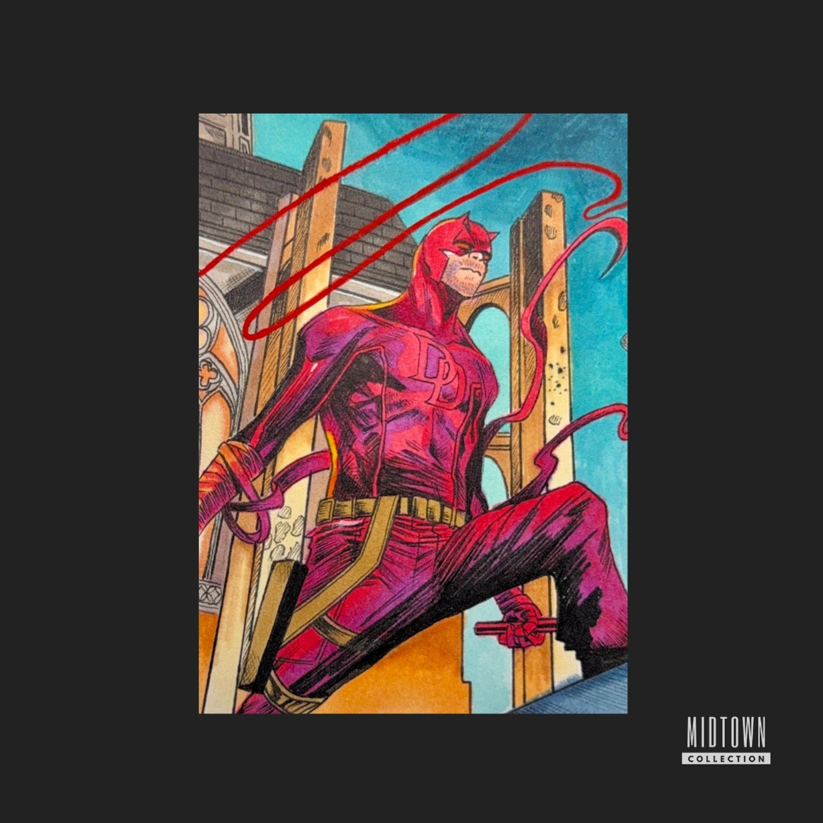 Daredevil - Marvel - 1/1 Original Artist Sketch Card (Signed)