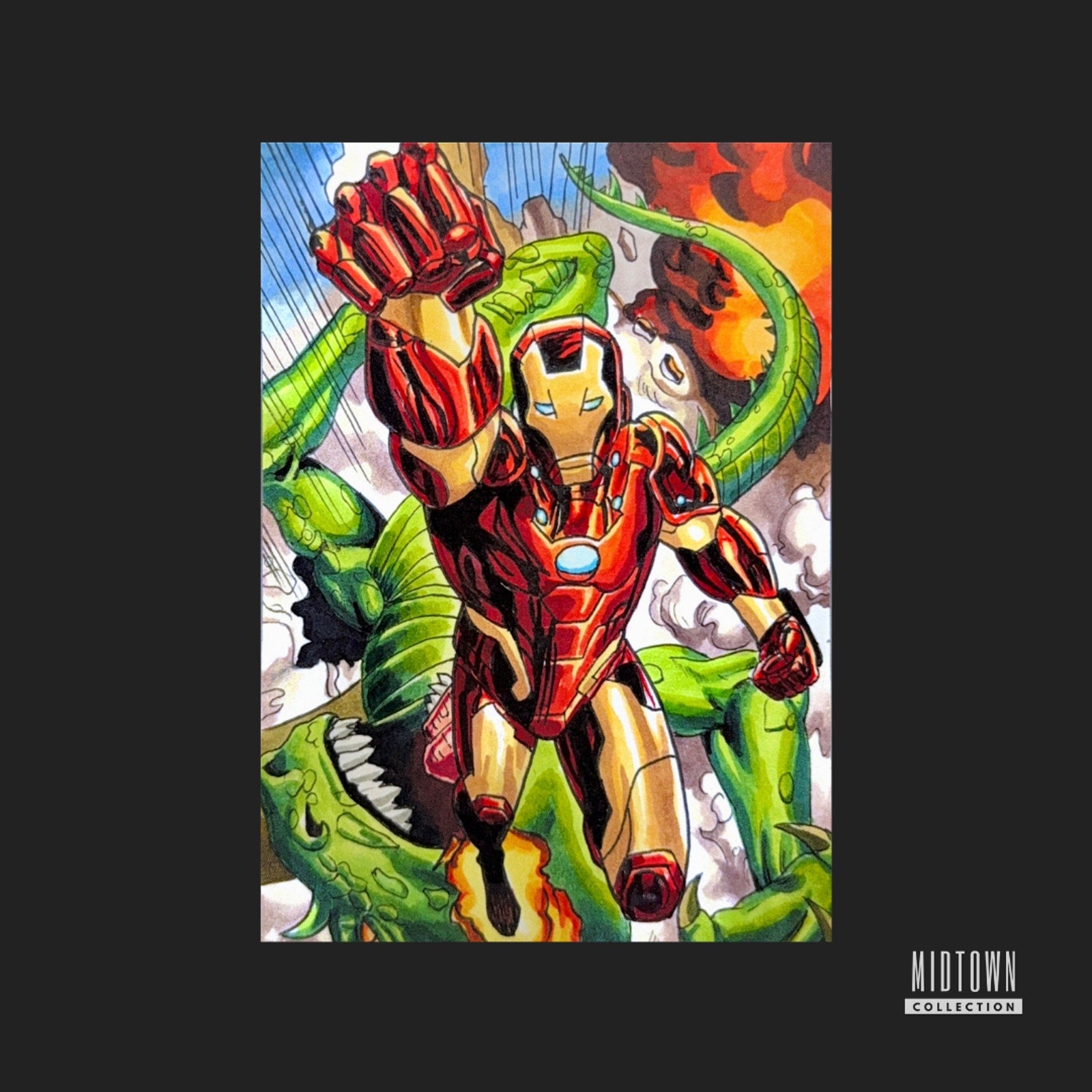 Iron Man - Marvel - 1/1 Original Artist Sketch Card (Signed)